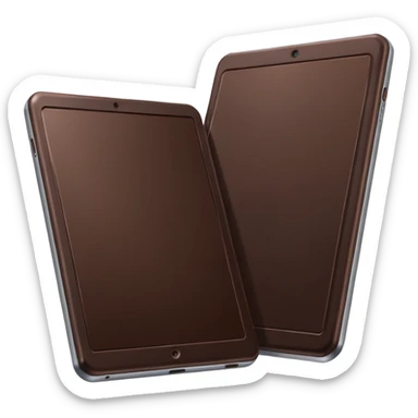 a tablet of dark chocolate with half aluminium sticker