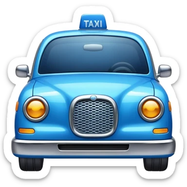 blue taxi sticker