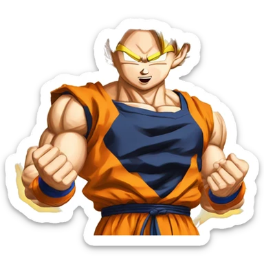 super saiyan 3 goku sticker