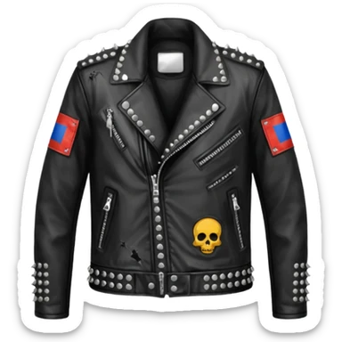 Russian underground fashion jacket sticker