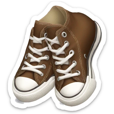 Brown converse shoes sticker