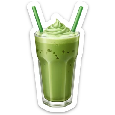 iced matcha latte sticker