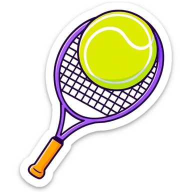 Tennis ball in Pride colors  sticker