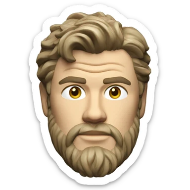 chris hemsworth roman sculpture sticker