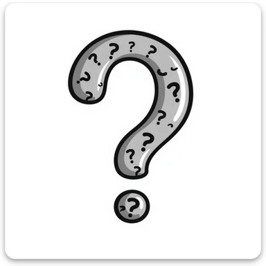 funny question mark sticker