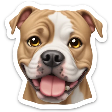 American bully dog drinks soda sticker