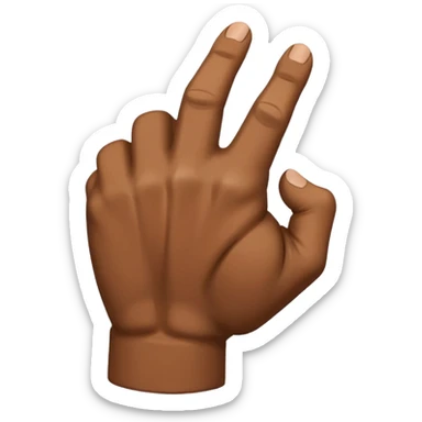 rear of veiny fist backview sticker