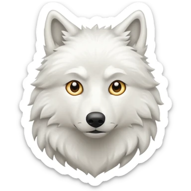 Lobo blanco sticker