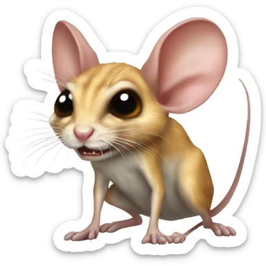 Angry jerboa sticker