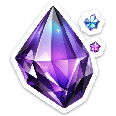  Shiny sparkly adorning Black-purple-Iridescent-crystallic-Decorations sticker