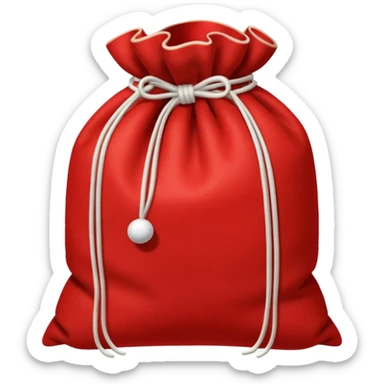 red xmas sack sticker