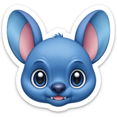 Stitch mignon  vrai  sticker