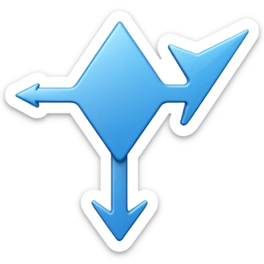 gráfico de ventas color azul sticker