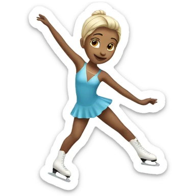 ice skater sticker