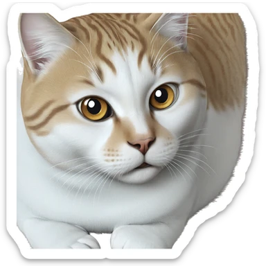 cat gazing at camera sticker