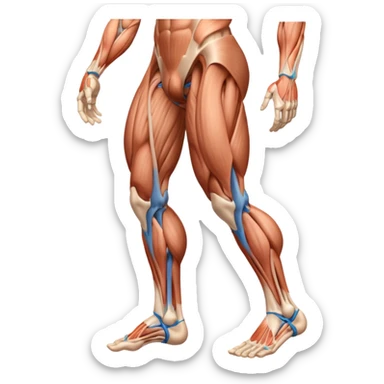 Create leg muscles sticker