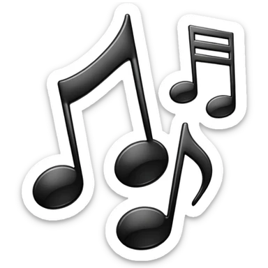 music notes sticker