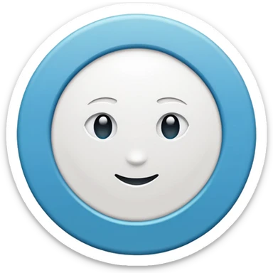 Halka içerisinde ters duran V harfi  sticker