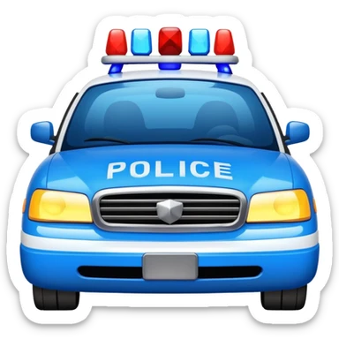 police car sticker
