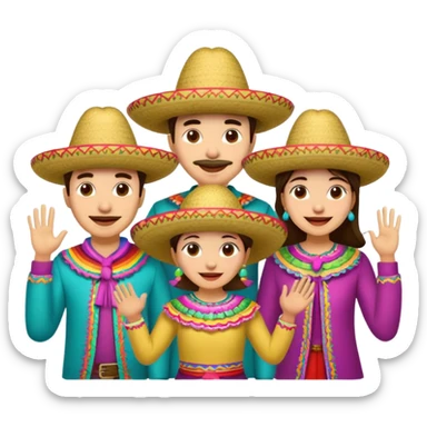 Mexican fiesta sticker