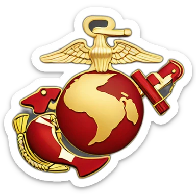 Marine corps logo sticker