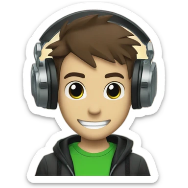 ben 10 xlr8 playing dj sticker
