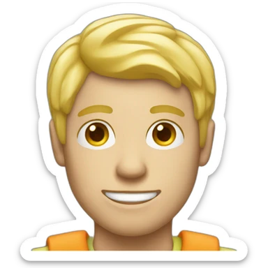 photographe blond man sticker