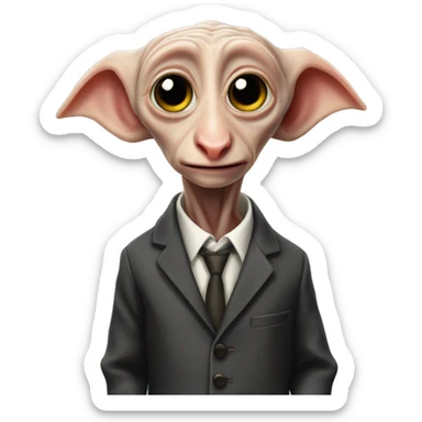 dobby in a suit  sticker