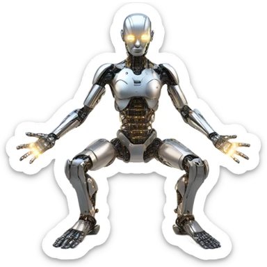 Cyborg surrender sticker