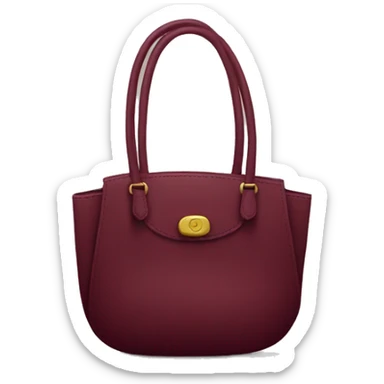 Burgundy handbag  sticker