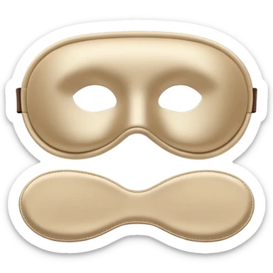 silk beige sleep mask sticker