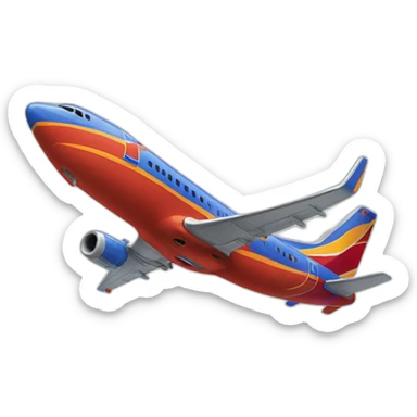 southwest airplane sticker