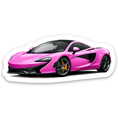 pink mclaren sticker