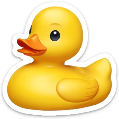 Rubber duckie sticker