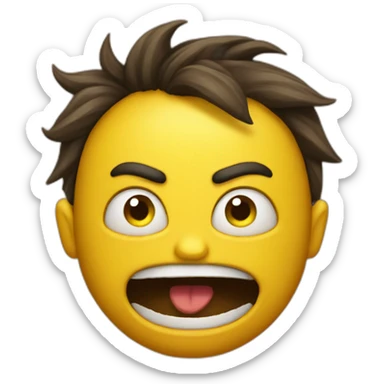 Really Really Mad yellow emoji sticker