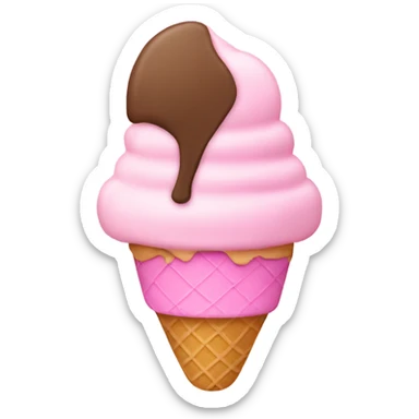 Light Pink Ice Cream sticker
