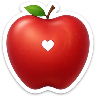 Apple Heart sticker