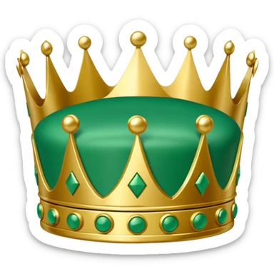 Green Domino crown sticker
