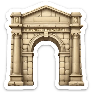 The triumphal arch sticker