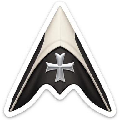 Black kkk cap sticker