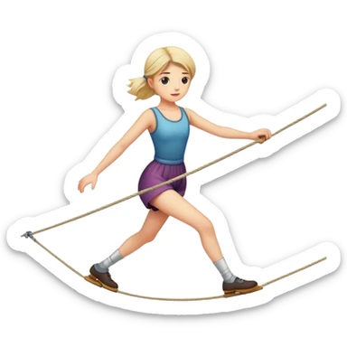 person walking on tightrope
 sticker