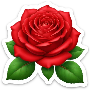 rose and apple sticker