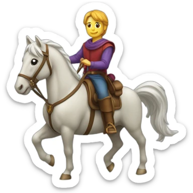 Piccolo sur un cheval sticker