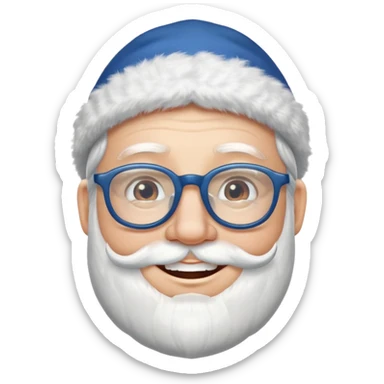 Father Frost WITH GLASSES sticker