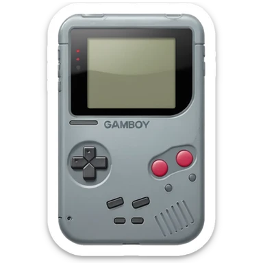 gameboy with no logo emoji sticker