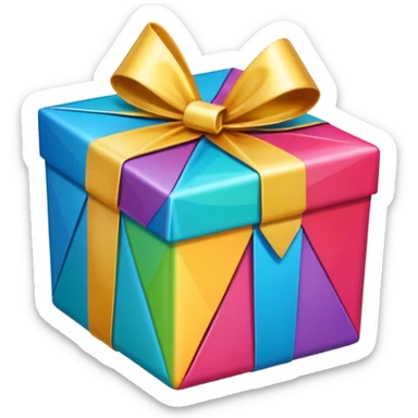 Surprise triangle box sticker