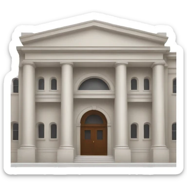 Exterior of a Museum  sticker