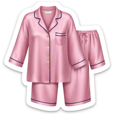Light pink silk pyjamas set sticker