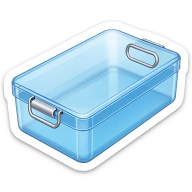 A 2 cm in width long plastic box sticker
