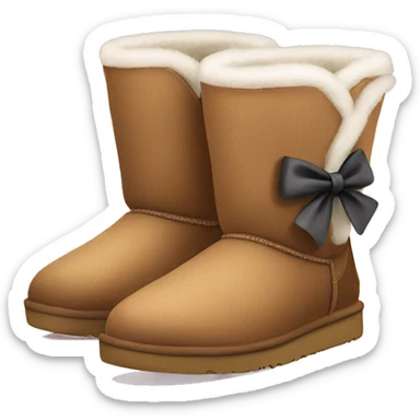 Ugg boots with a bow  sticker